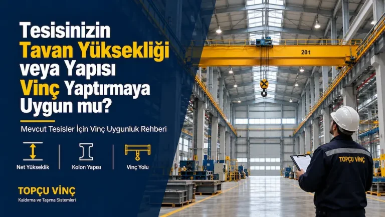 Tesisinizin Tavan Yüksekliği veya Yapısı Vinç Yaptırmaya Uygun mu?